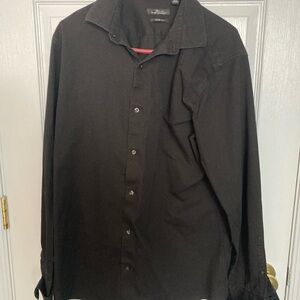 Marc Anthony Men's Black Button Down Shirt
